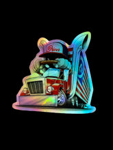 Load image into Gallery viewer, Patriot Driver Holographic Sticker 3in
