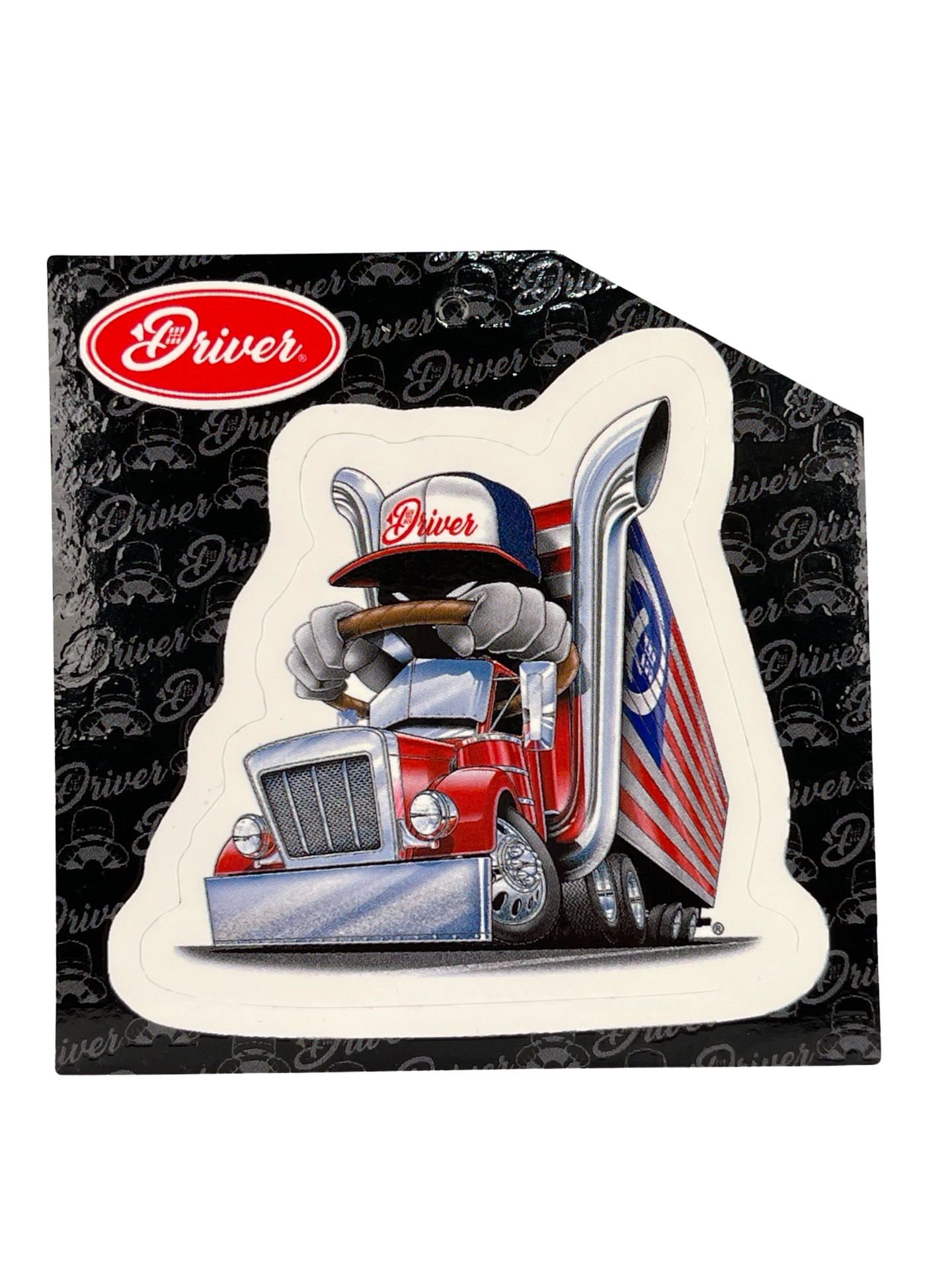 Patriot Driver Silk Screened Sticker 3in